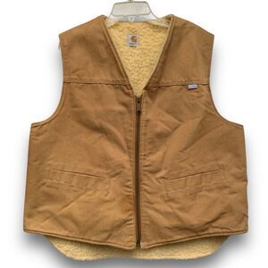 Carhartt Tan Sherpa-Lined Vest